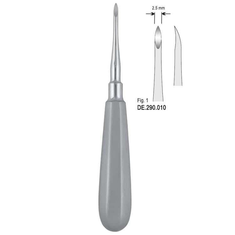 Elevator Heidebrink straight fig. 1 – oficiali Falcon Medical produkto nuotrauka