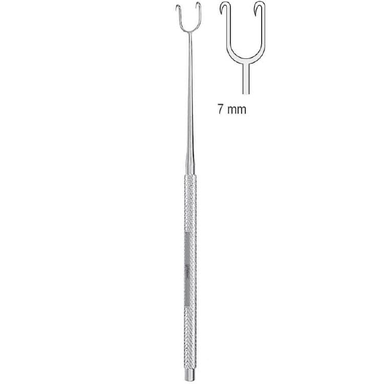 Hook Joseph 2-prongs sharp 7mm, 160mm – oficiali Falcon Medical produkto nuotrauka