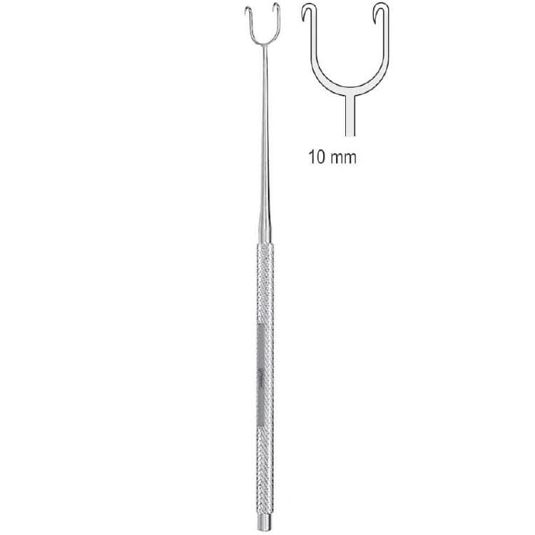 Hook Joseph 2-prongs sharp 10mm,160mm – oficiali Falcon Medical produkto nuotrauka