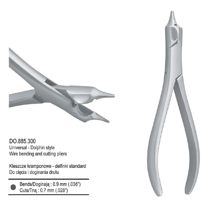 Pliers wire bending and cutting universal Dolphin style 155mm – oficiali Falcon Medical produkto nuotrauka