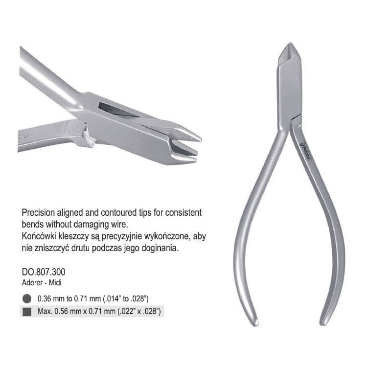 Pliers wire bending Aderer medium – oficiali Falcon Medical produkto nuotrauka
