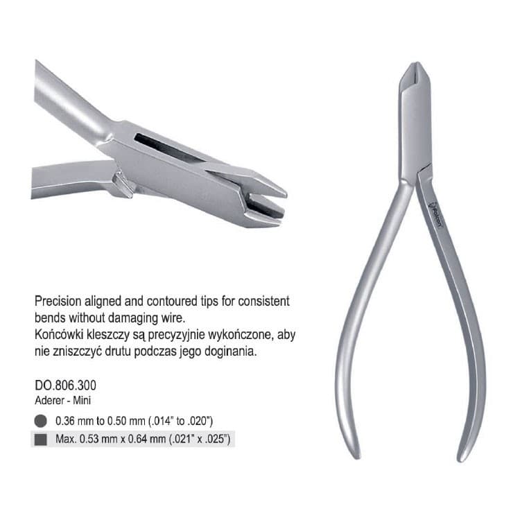 Pliers wire bending Aderer small – oficiali Falcon Medical produkto nuotrauka