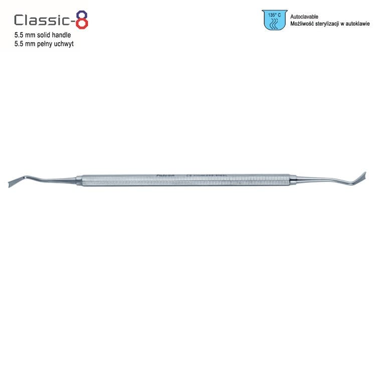Classic-8 Hoe scalers Goldman-Fox fig. 11 – oficiali Falcon Medical produkto nuotrauka