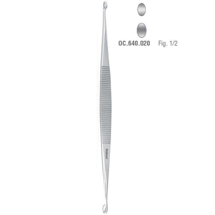Bone curette de Williger fig. 1/2,140mm – oficiali Falcon Medical produkto nuotrauka
