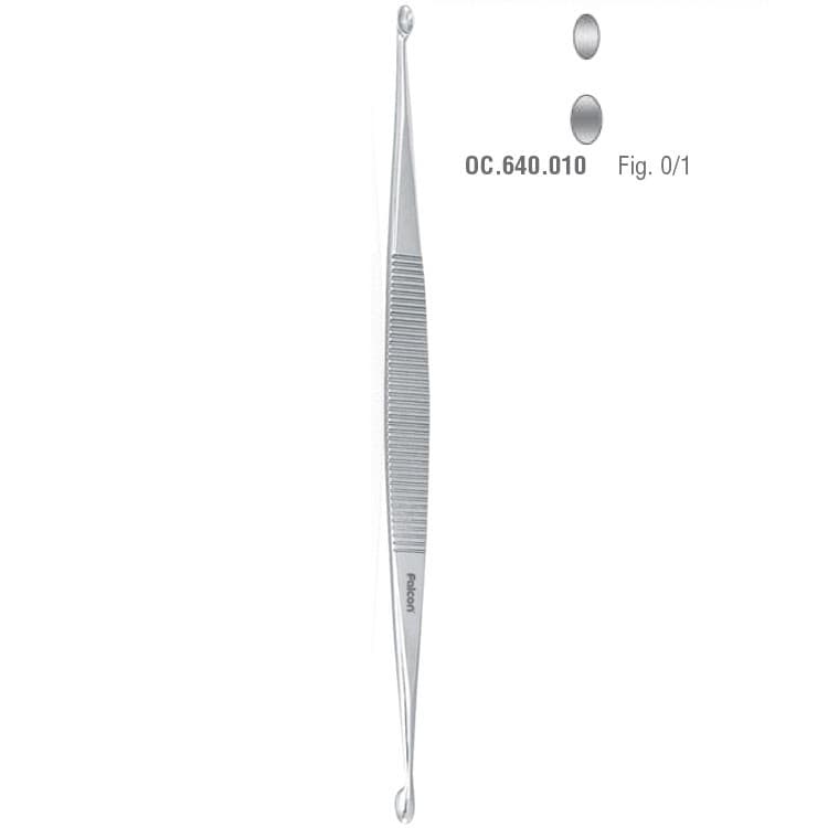 Bone curette de Williger fig. 0/1,140mm – oficiali Falcon Medical produkto nuotrauka