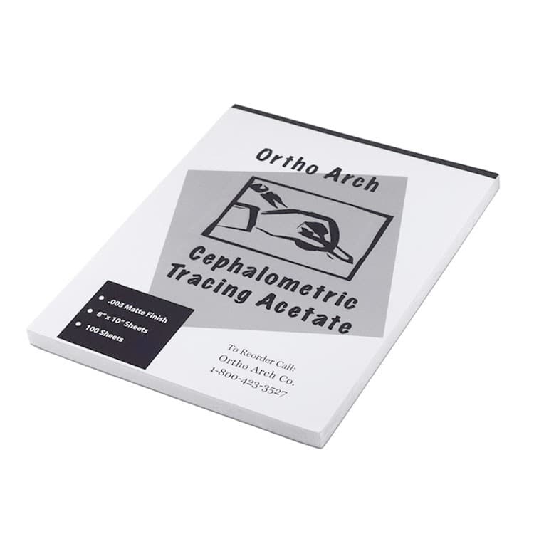 Cephalometric tracing film (Pad of 100 sheets) – oficiali Falcon Medical produkto nuotrauka