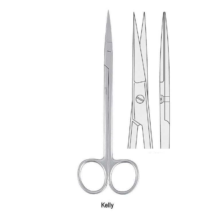 Scissors Kelly straight 180mm – oficiali Falcon Medical produkto nuotrauka