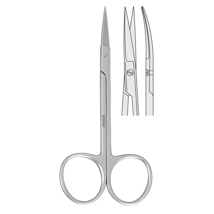 Scissors Iris curved 90mm – oficiali Falcon Medical produkto nuotrauka