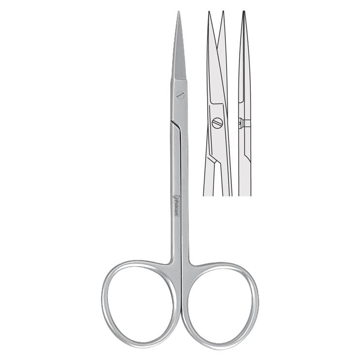 Scissors Iris straight 115mm – oficiali Falcon Medical produkto nuotrauka