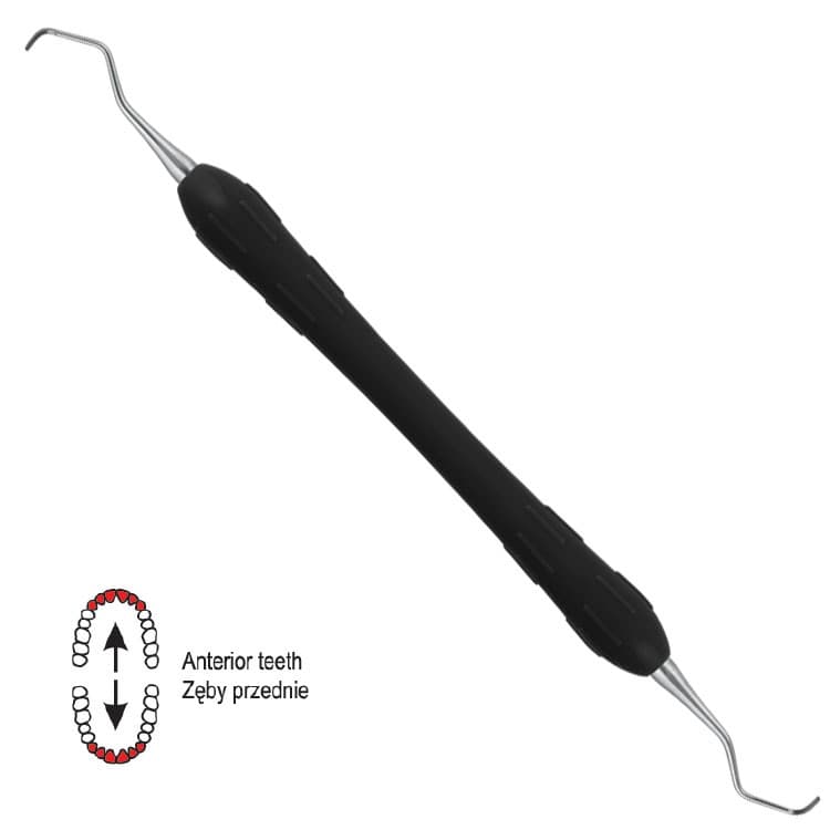 Easy-Color Curette Gracey standard de fig. 3/4 (Black) – oficiali Falcon Medical produkto nuotrauka