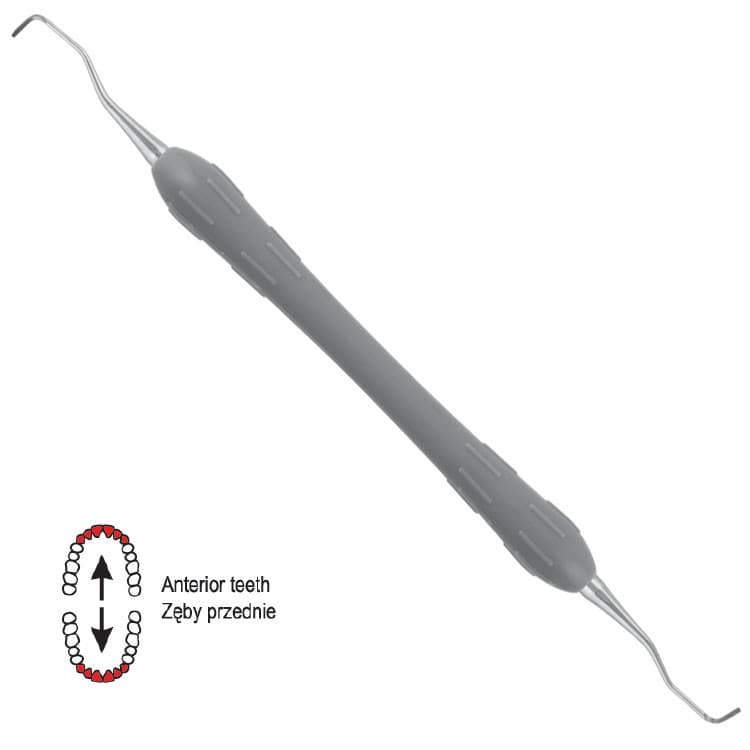 Easy-Color Curette Gracey standard de fig. 1/2 (Grey) – oficiali Falcon Medical produkto nuotrauka