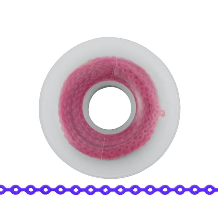 ElastoMax Uno elastomeric chain, long, pink (4.5m spool) – oficiali Falcon Medical produkto nuotrauka