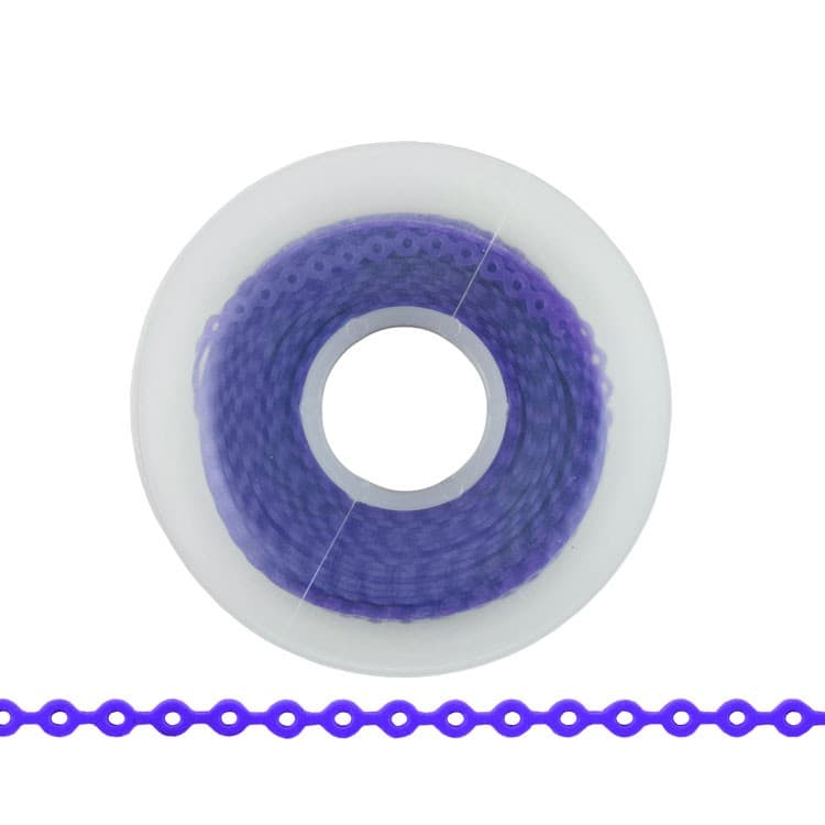 ElastoMax Uno elastomeric chain, long, dark purple (4.5m spool) – oficiali Falcon Medical produkto nuotrauka
