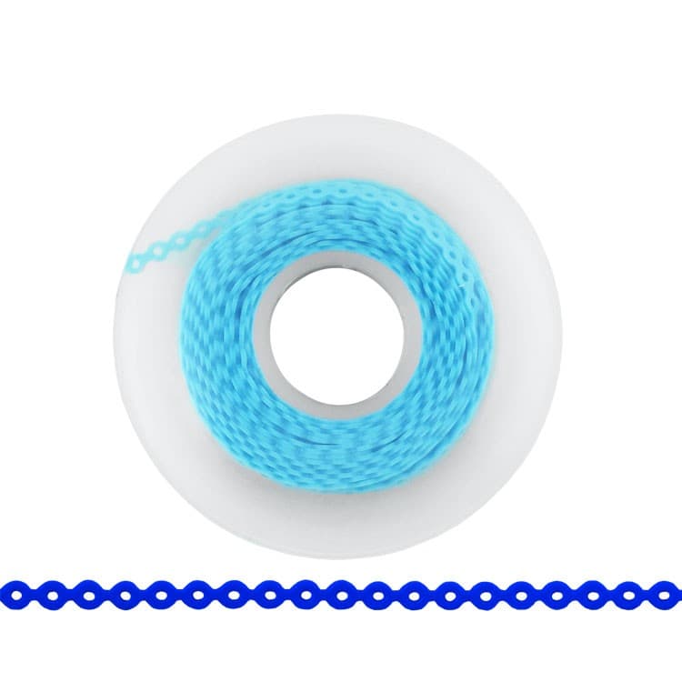 ElastoMax Uno elastomeric chain, short, sky blue (4.5m spool) – oficiali Falcon Medical produkto nuotrauka