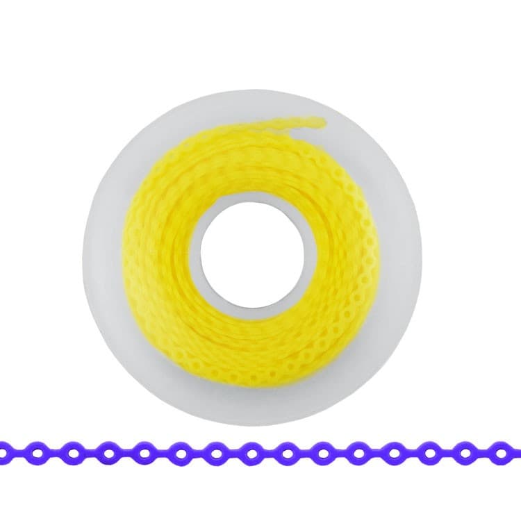 ElastoMax Uno elastomeric chain, long, yellow (4.5m spool) – oficiali Falcon Medical produkto nuotrauka