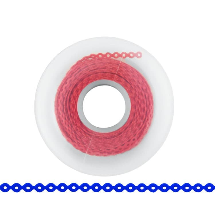 ElastoMax Uno elastomeric chain, short, fire red (4.5m spool) – oficiali Falcon Medical produkto nuotrauka