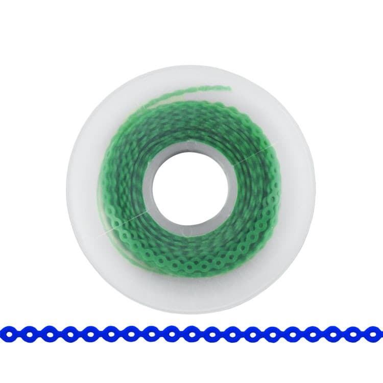 ElastoMax Uno elastomeric chain, short, green (4.5m spool) – oficiali Falcon Medical produkto nuotrauka