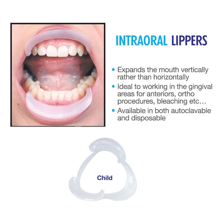 Intraoral Lippers Child, Semi-Transparent – oficiali Falcon Medical produkto nuotrauka