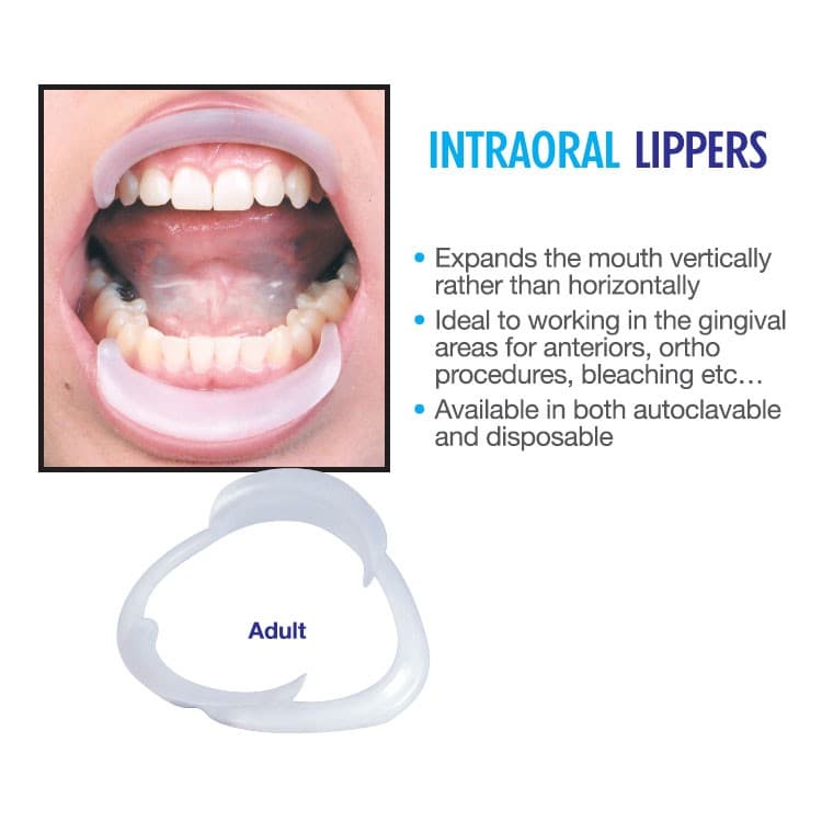 Intraoral Lippers Adult, Semi-Transparent – oficiali Falcon Medical produkto nuotrauka