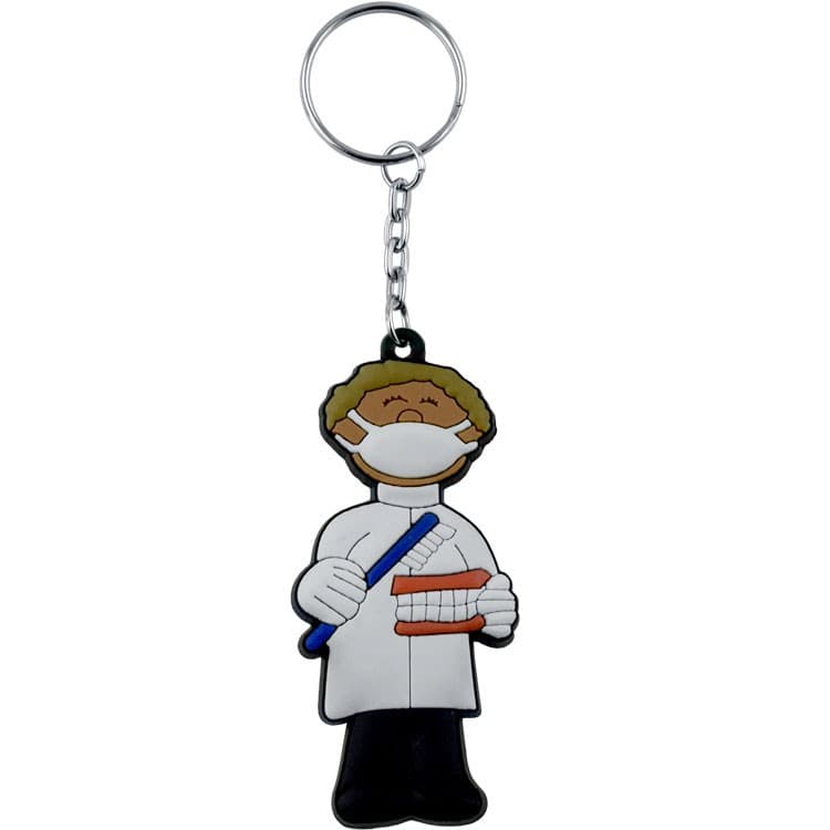 Dental key rings dentist assorted pack of 6 pieces – oficiali Falcon Medical produkto nuotrauka