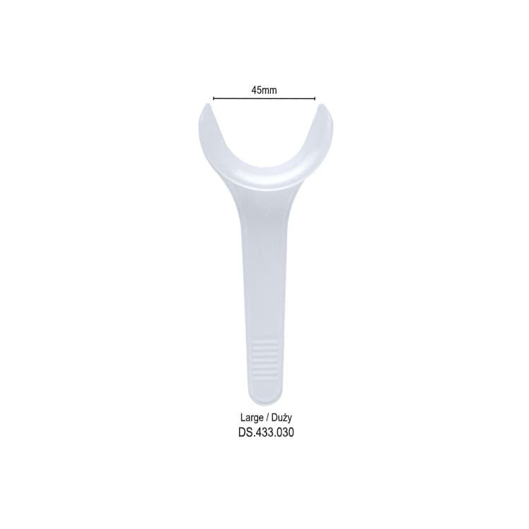 Cheek Retractor Adult 45mm (autoclavable 121°C) – oficiali Falcon Medical produkto nuotrauka