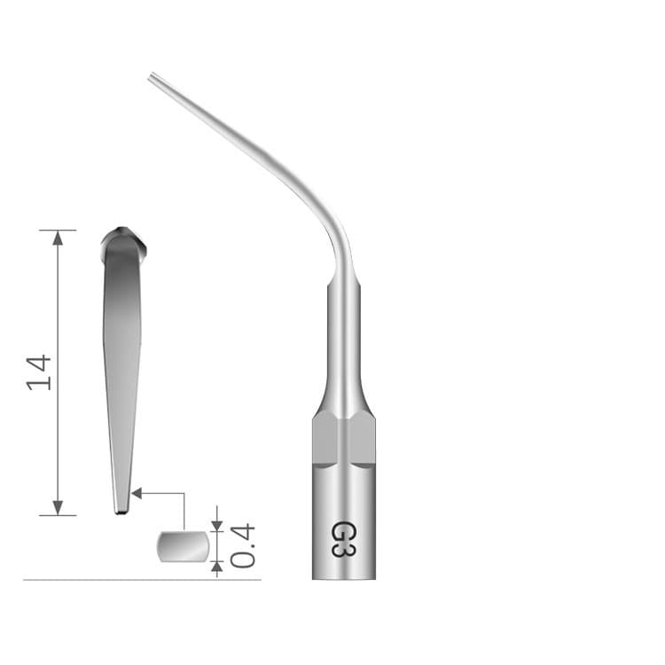 Ultrasonic scaling tip fig. G3 (E-M Type) – oficiali Falcon Medical produkto nuotrauka