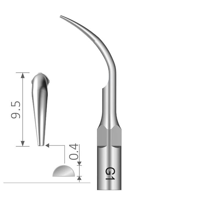 Ultrasonic scaling tip fig. G1 (N-S Type) – oficiali Falcon Medical produkto nuotrauka