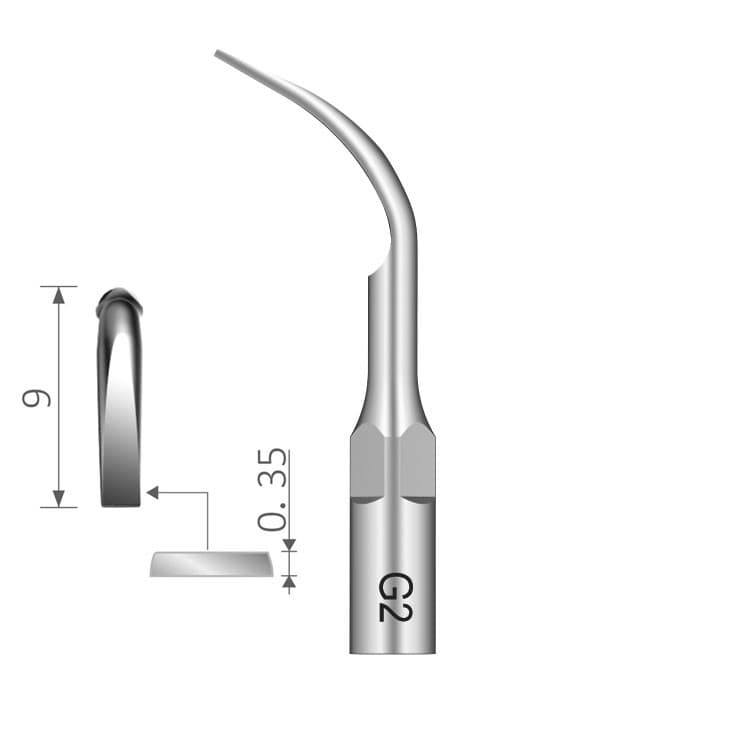 Ultrasonic scaling tip fig. G2 (N-S Type) – oficiali Falcon Medical produkto nuotrauka