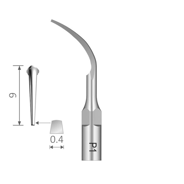 Ultrasonic periodontal tip fig. P1 (E-M Type) – oficiali Falcon Medical produkto nuotrauka