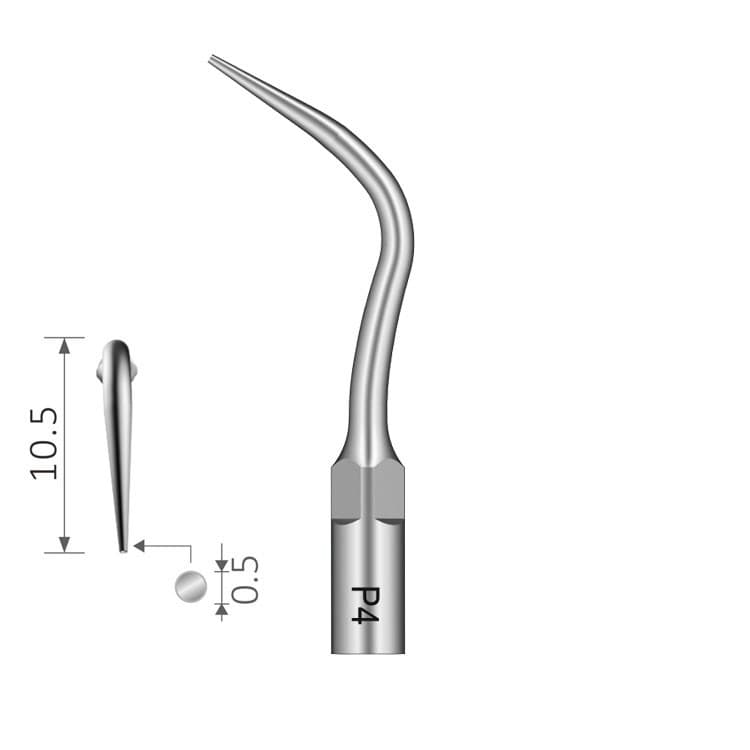 Ultrasonic periodontal tip fig. P4 (E-M Type) – oficiali Falcon Medical produkto nuotrauka