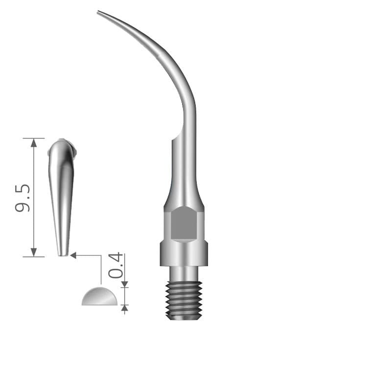 Ultrasonic scaling tip fig. GS1 (S-Type) – oficiali Falcon Medical produkto nuotrauka