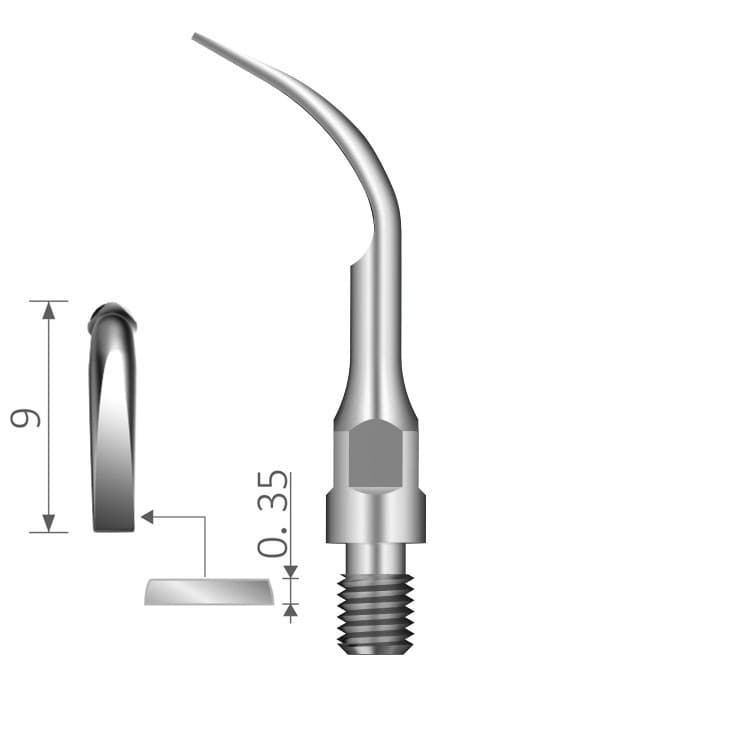 Ultrasonic scaling tip fig. GS2 (S-Type) – oficiali Falcon Medical produkto nuotrauka
