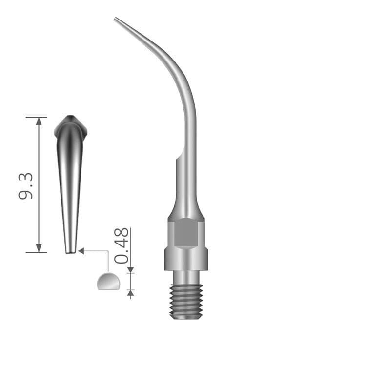 Ultrasonic scaling tip fig. GS5 (S-Type) – oficiali Falcon Medical produkto nuotrauka