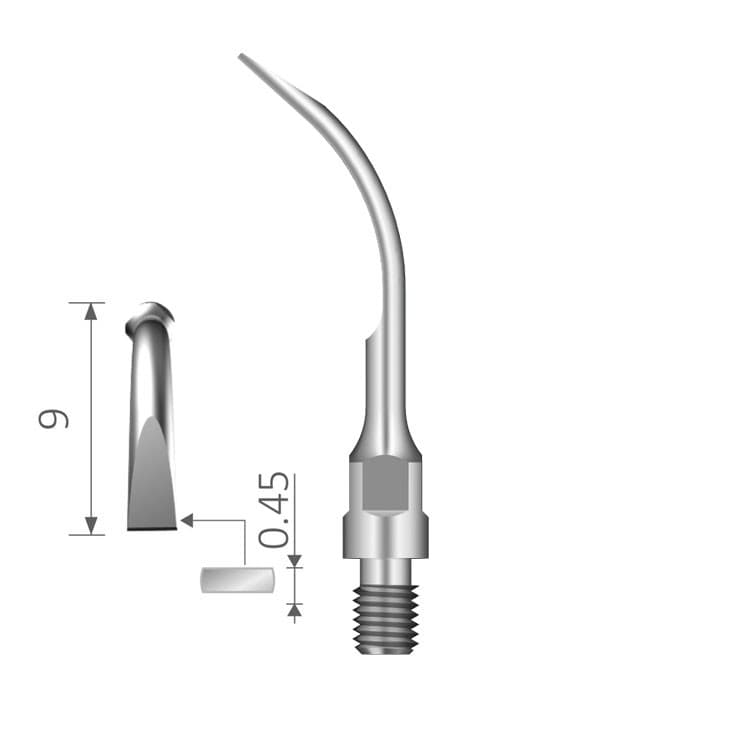 Ultrasonic scaling tip fig. GS6 (S-Type) – oficiali Falcon Medical produkto nuotrauka