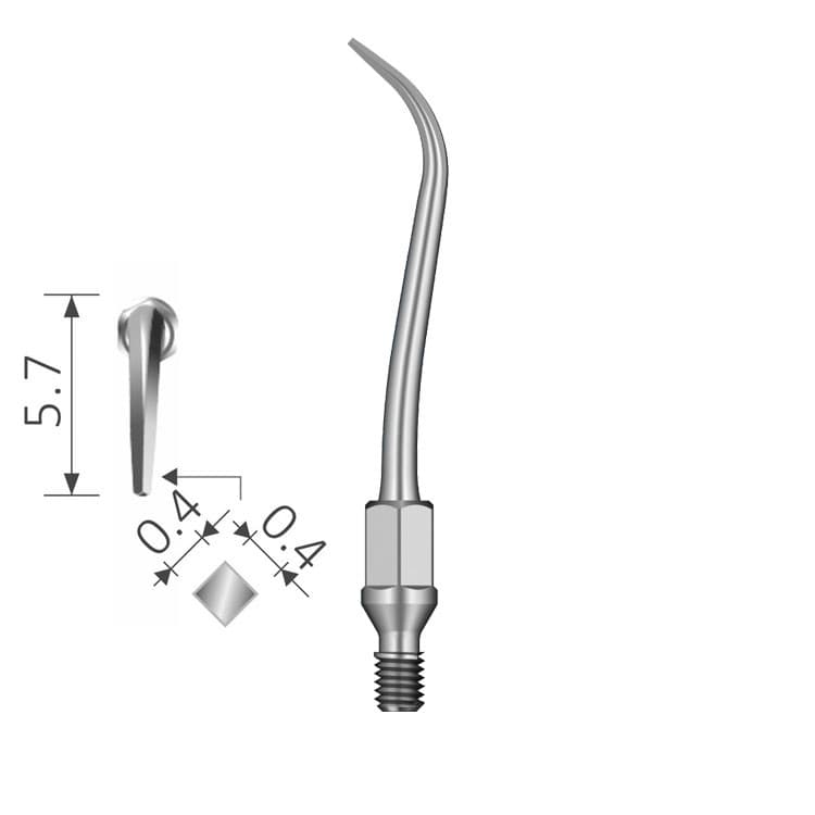 Ultrasonic scaling tip fig. GK2 (K-Type) – oficiali Falcon Medical produkto nuotrauka
