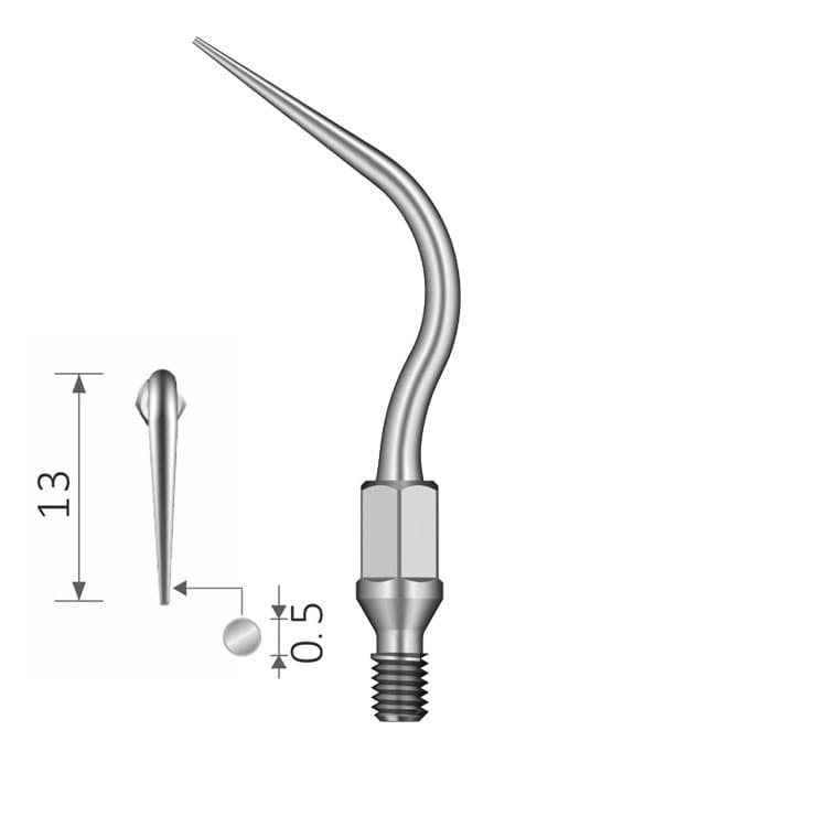 Ultrasonic scaling tip fig. GK5 (K-Type) – oficiali Falcon Medical produkto nuotrauka