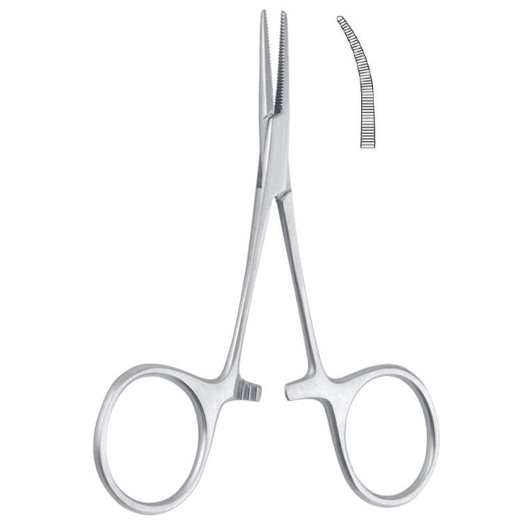Forceps artery Hartmann curved 100mm – oficiali Falcon Medical produkto nuotrauka