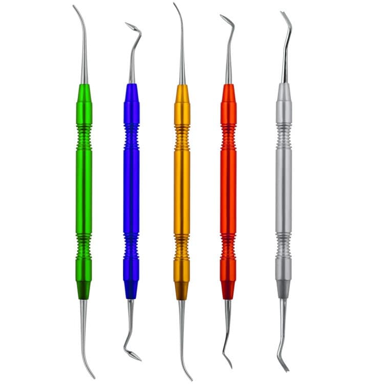 Modeling carver P.K. Thomas Aluminum handle set of 5 – oficiali Falcon Medical produkto nuotrauka