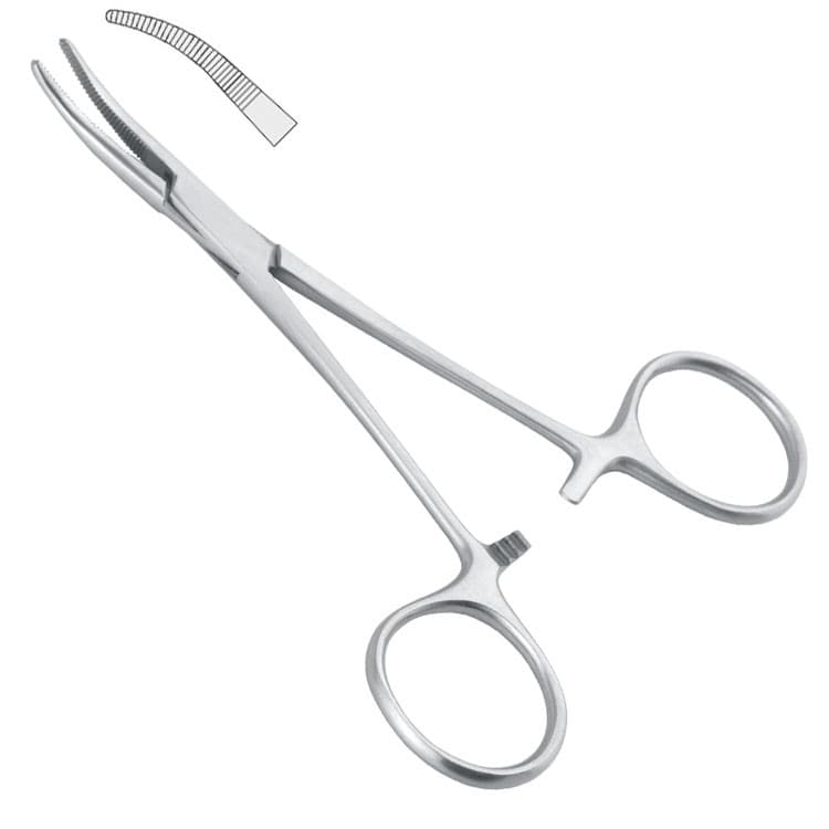 Forceps artery Dunhill curved 130mm – oficiali Falcon Medical produkto nuotrauka