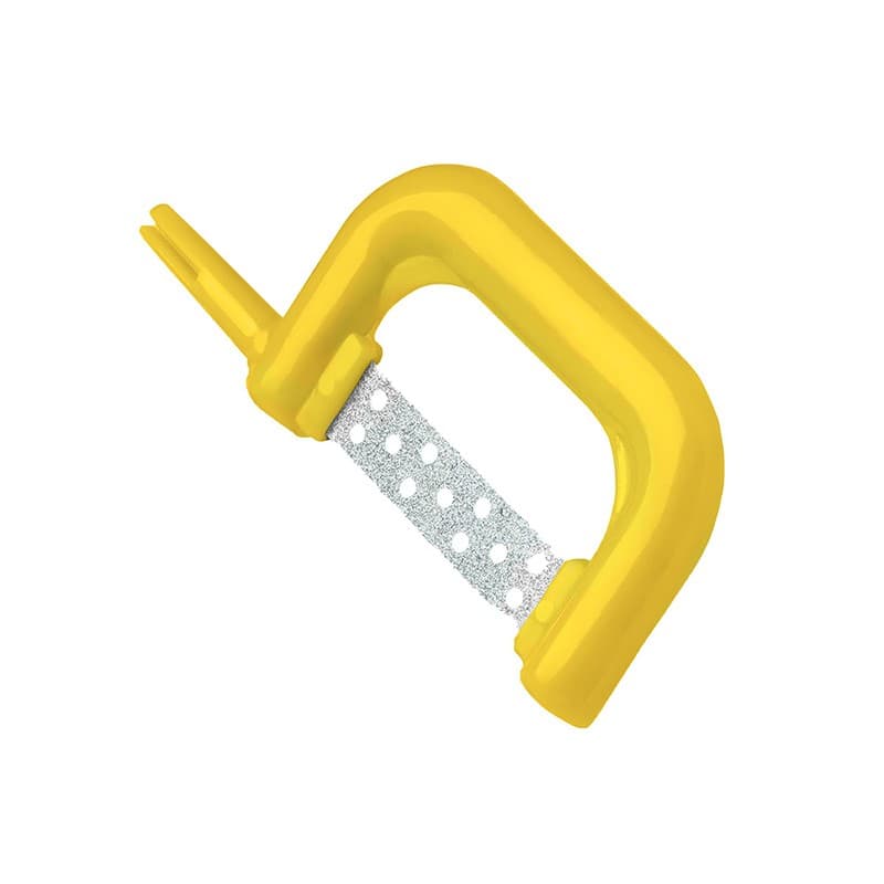 Interproximal reduction strip 4mm double side, extra fine grit, yellow – oficiali Falcon Medical produkto nuotrauka