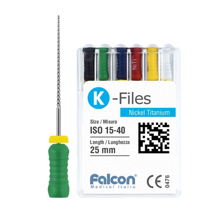 NiTi K-Files 28mm (6 pieces) – oficiali Falcon Medical produkto nuotrauka