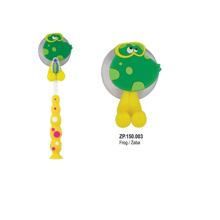 Tooth brush holders single frog – oficiali Falcon Medical produkto nuotrauka
