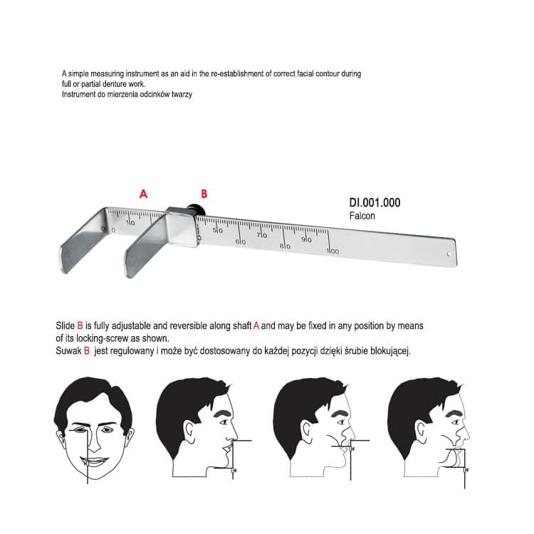 Falcon bite gauge – oficiali Falcon Medical produkto nuotrauka