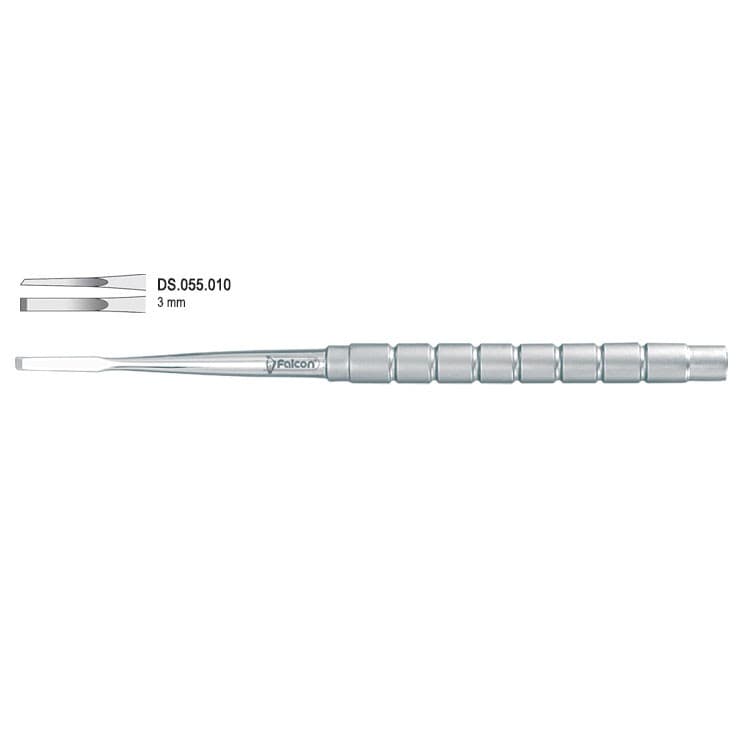 Chisel bone Gardner 3mm fig. 1 – oficiali Falcon Medical produkto nuotrauka