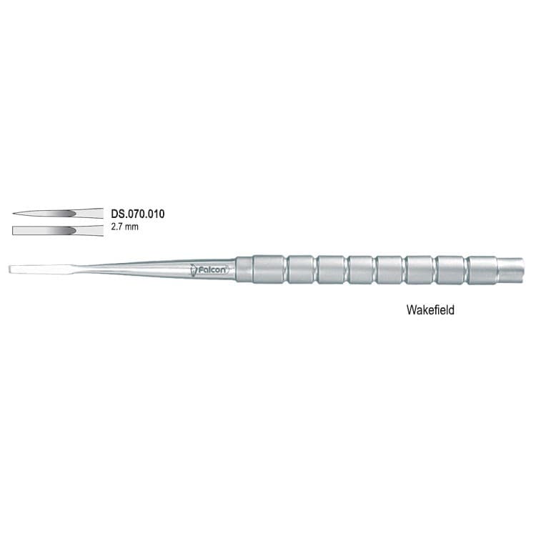 Osteotome bone Wakefield 2.7mm fig. 1 – oficiali Falcon Medical produkto nuotrauka