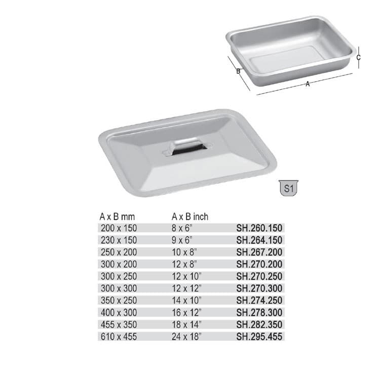 Instruments tray lid 610 x 380mm – oficiali Falcon Medical produkto nuotrauka