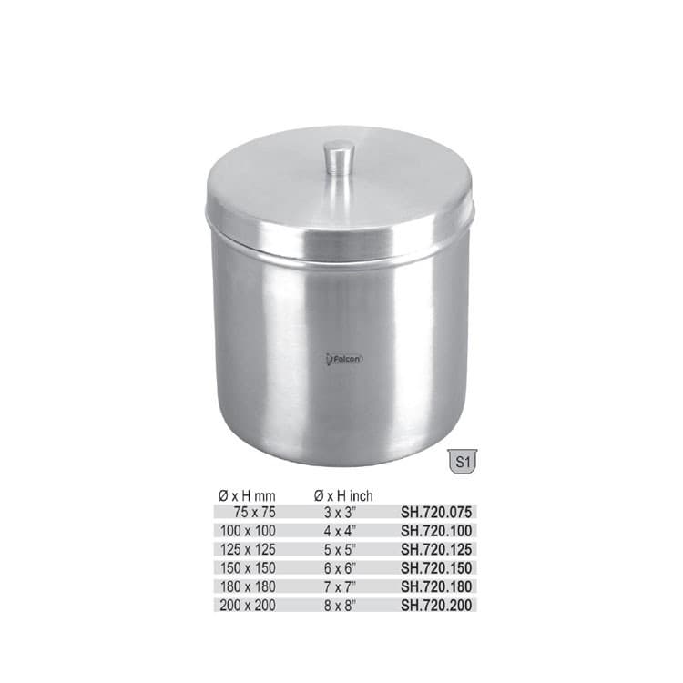 Cotton container ø 100mm x 100mm – oficiali Falcon Medical produkto nuotrauka