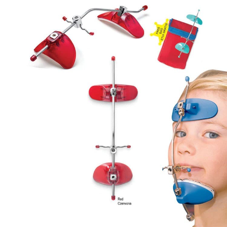 Comfi-Max fully adjustable facemask red – oficiali Falcon Medical produkto nuotrauka