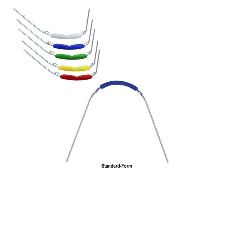 Lip bumper standard-form with hooks white – oficiali Falcon Medical produkto nuotrauka