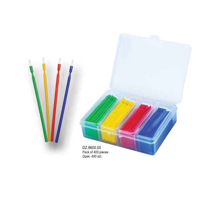 Bendable bond brushes assorted (Pack of 400 pieces) – oficiali Falcon Medical produkto nuotrauka